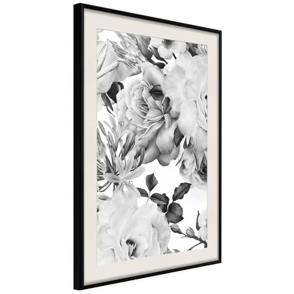 Inramad Poster / Tavla - Black and White Nature