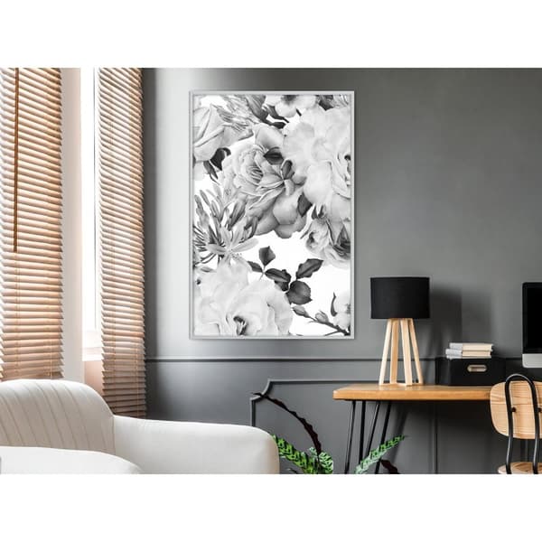 Inramad Poster / Tavla - Black and White Nature