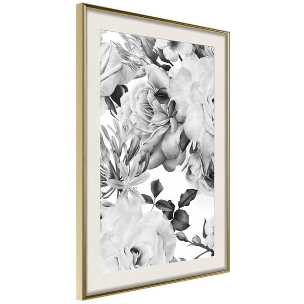Inramad Poster / Tavla - Black and White Nature