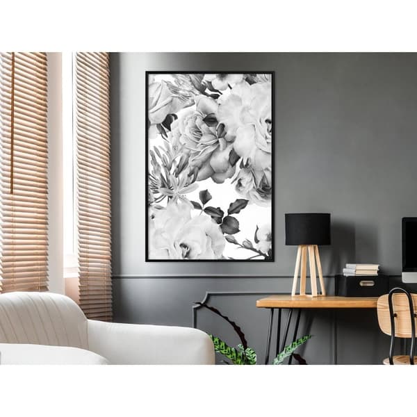 Inramad Poster / Tavla - Black and White Nature