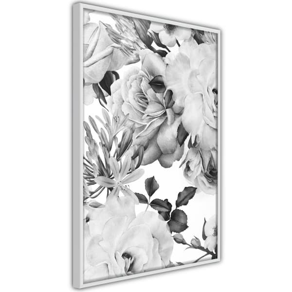 Inramad Poster / Tavla - Black and White Nature