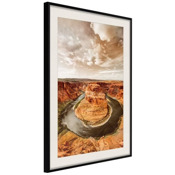 Inramad Poster / Tavla - Colorado River Svart ram med passepartout 40x60