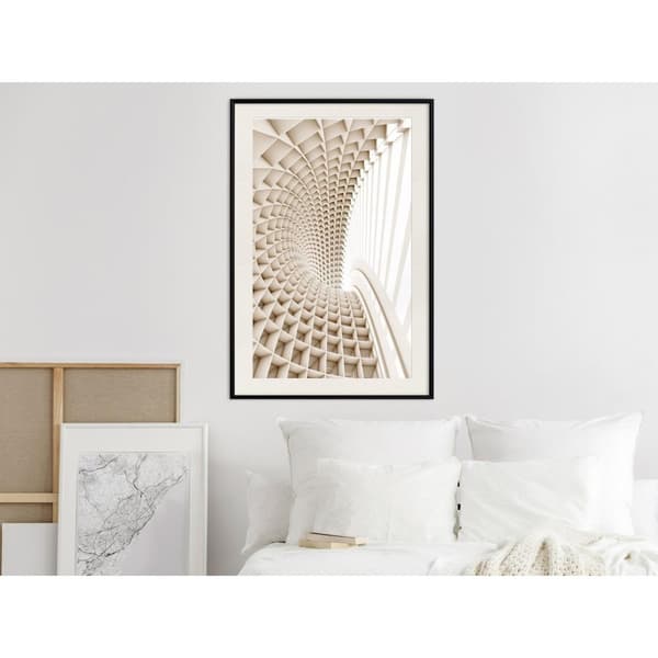 Inramad Poster / Tavla - Curved Library