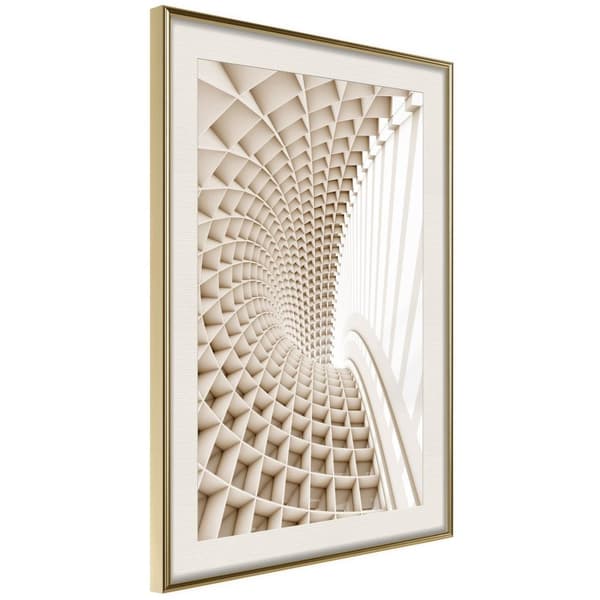 Inramad Poster / Tavla - Curved Library