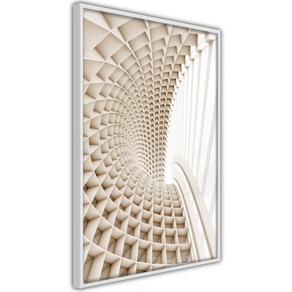 Inramad Poster / Tavla - Curved Library