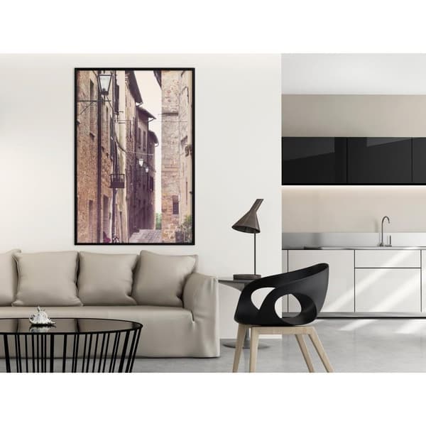 Inramad Poster / Tavla - Brick Buildings