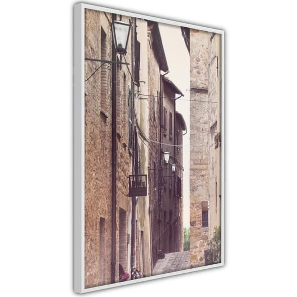 Inramad Poster / Tavla - Brick Buildings