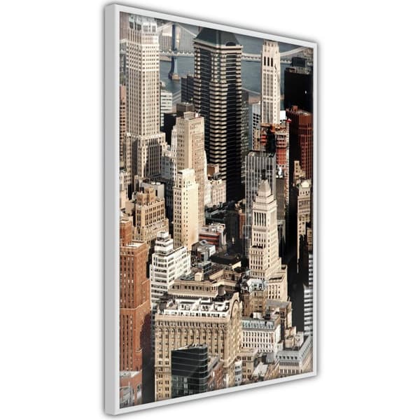 Inramad Poster / Tavla - Urban Life Vit ram 30x45