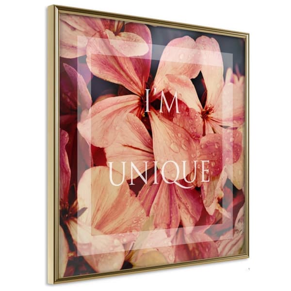 Inramad Poster / Tavla - Believe It (Square)