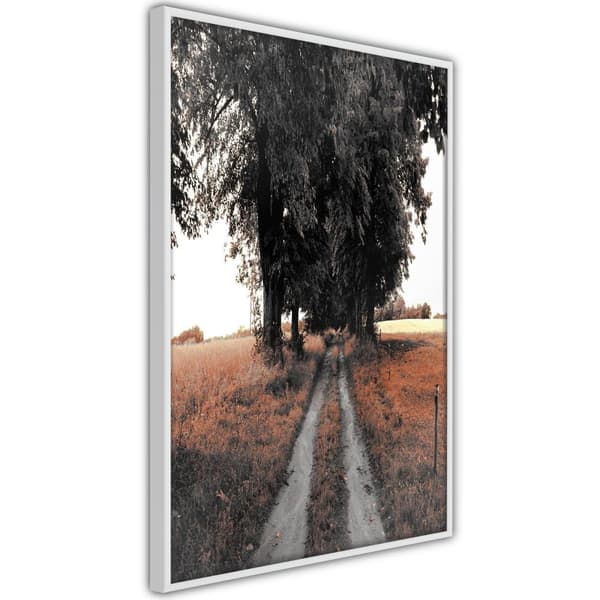 Inramad Poster / Tavla - Field Path