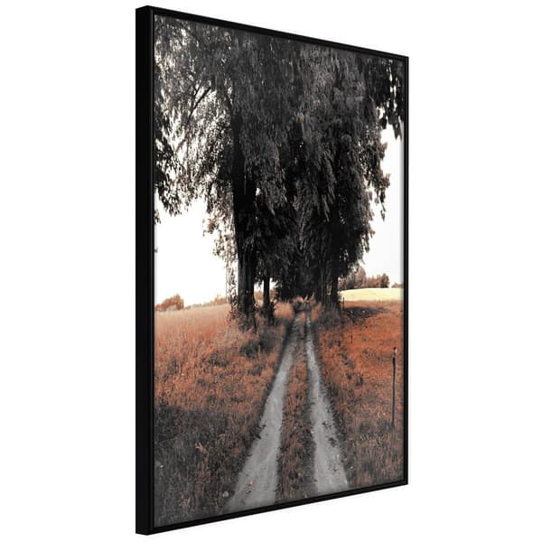 Inramad Poster / Tavla - Field Path