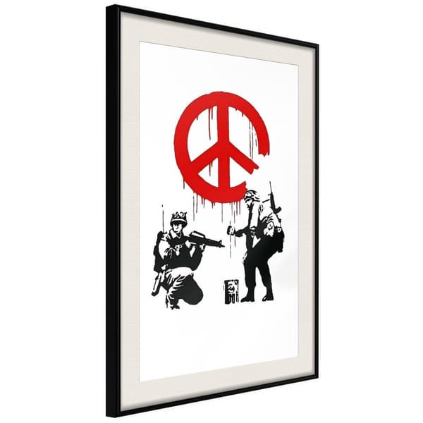 Inramad Poster / Tavla - Banksy: CND Soldiers I