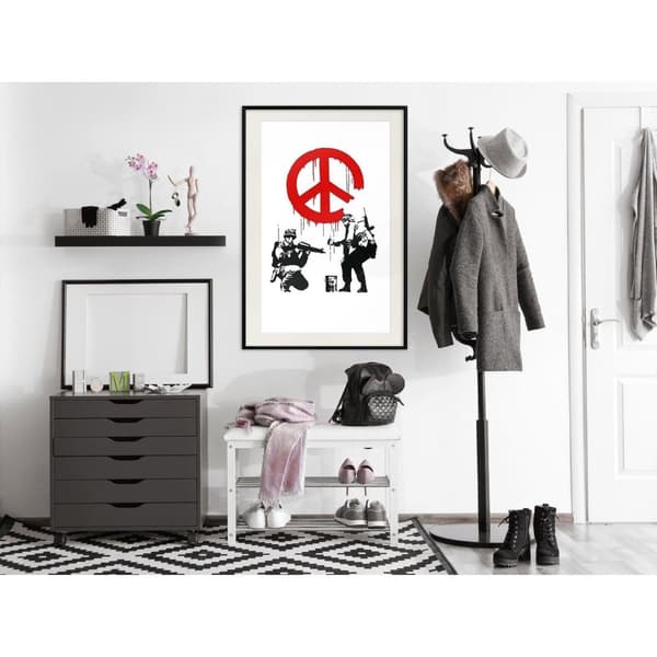 Inramad Poster / Tavla - Banksy: CND Soldiers I