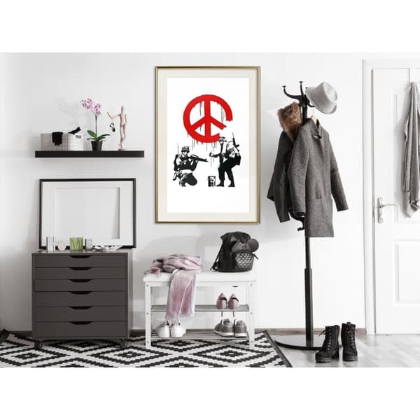 Inramad Poster / Tavla - Banksy: CND Soldiers I