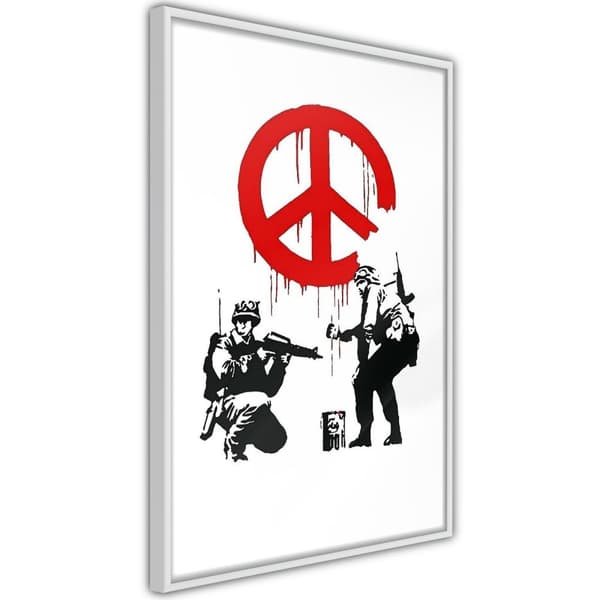 Inramad Poster / Tavla - Banksy: CND Soldiers I