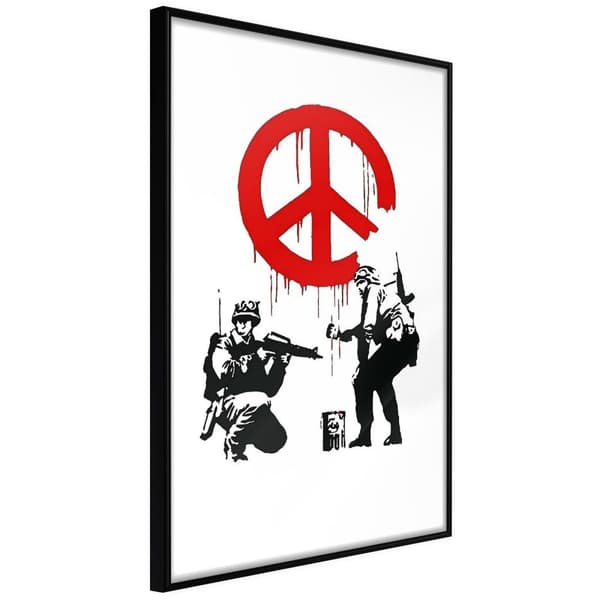 Inramad Poster / Tavla - Banksy: CND Soldiers I