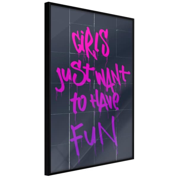 Inramad Poster / Tavla - What Girls Want
