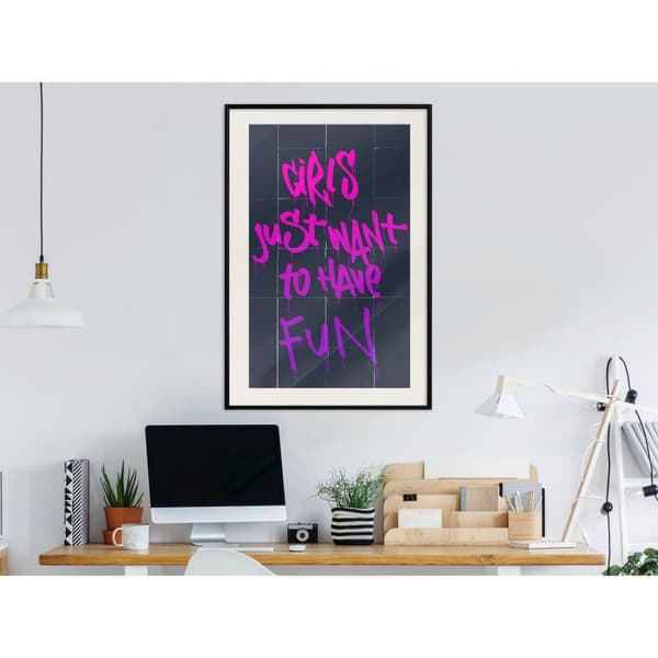 Inramad Poster / Tavla - What Girls Want