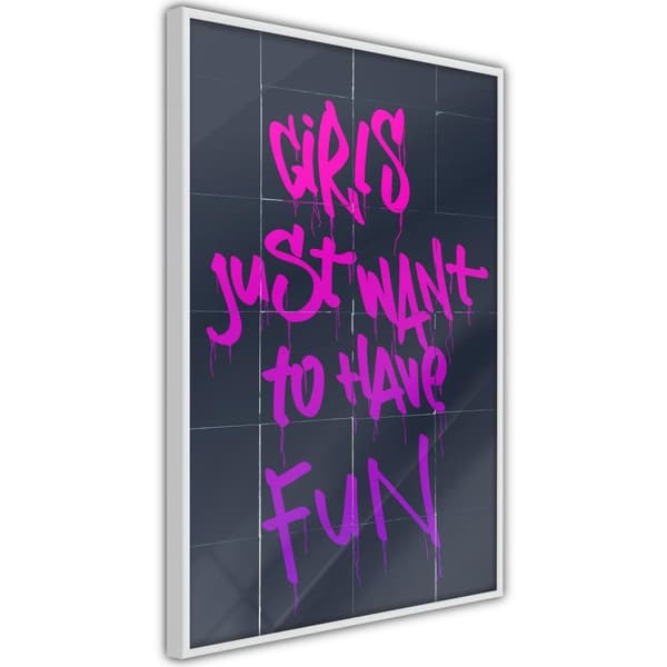 Inramad Poster / Tavla - What Girls Want