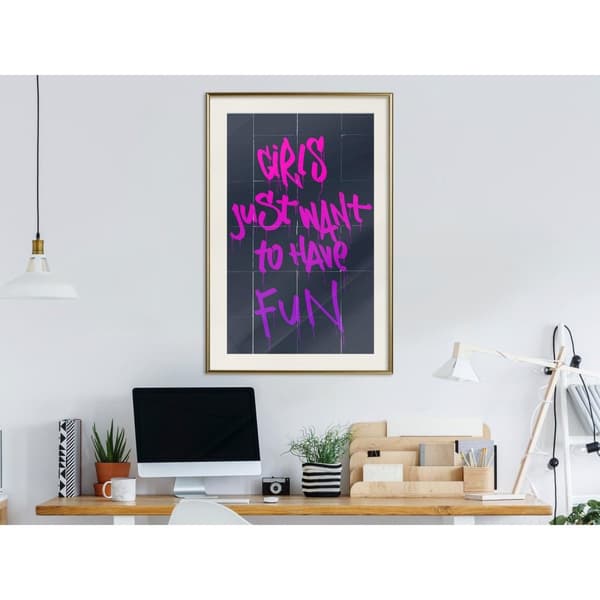 Inramad Poster / Tavla - What Girls Want