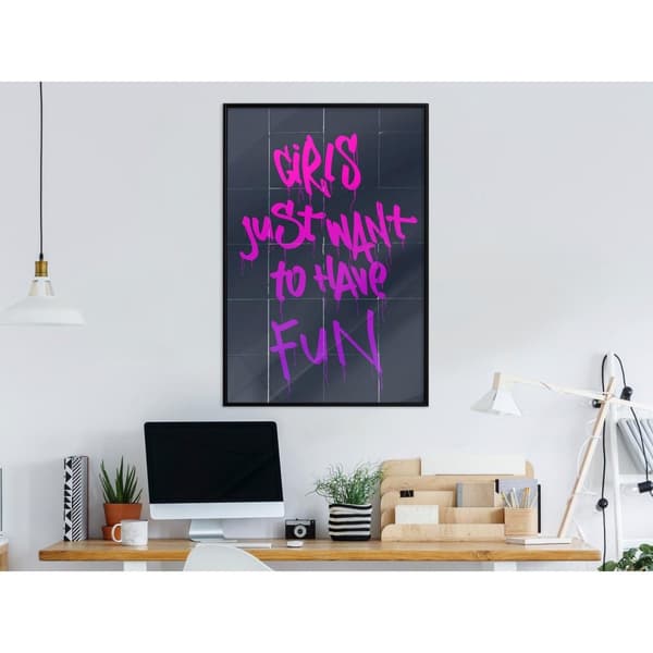 Inramad Poster / Tavla - What Girls Want