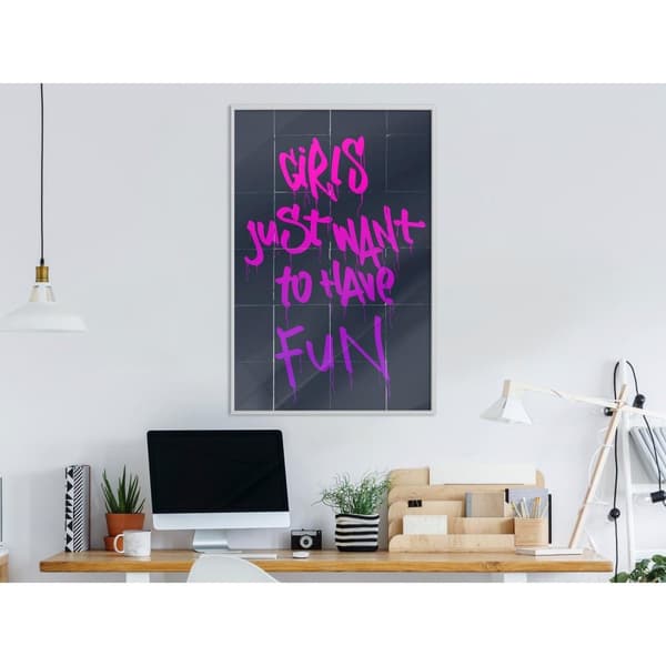 Inramad Poster / Tavla - What Girls Want