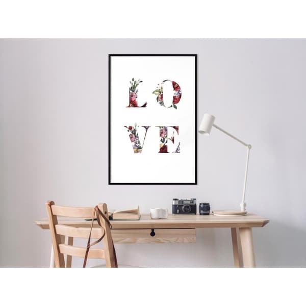 Inramad Poster / Tavla - Floral Love