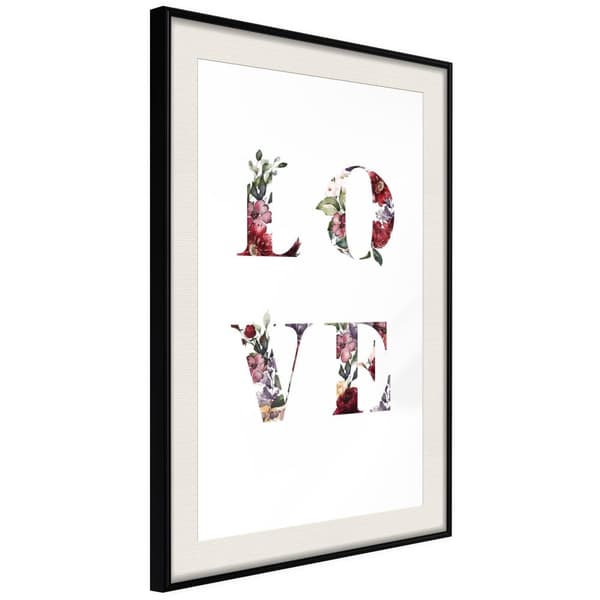 Inramad Poster / Tavla - Floral Love