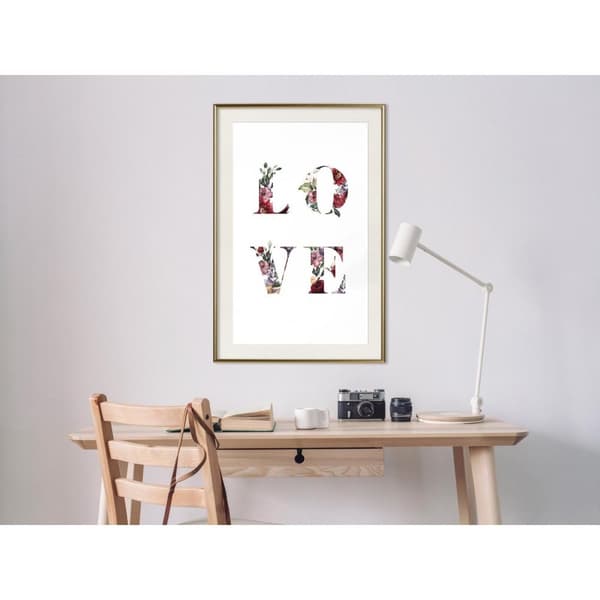 Inramad Poster / Tavla - Floral Love