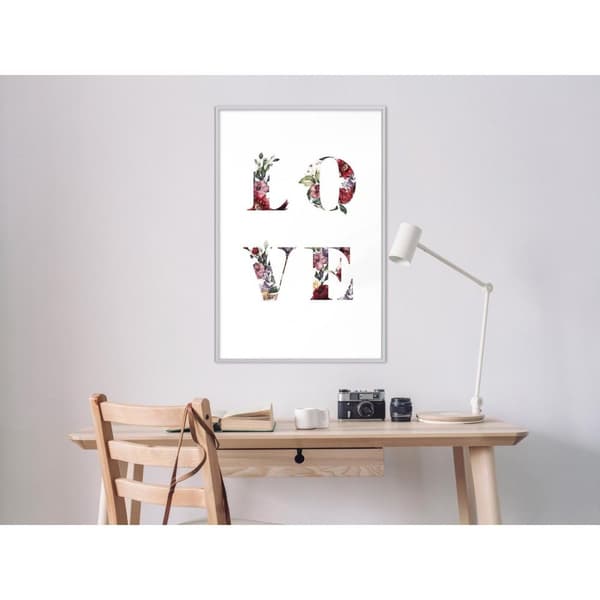 Inramad Poster / Tavla - Floral Love