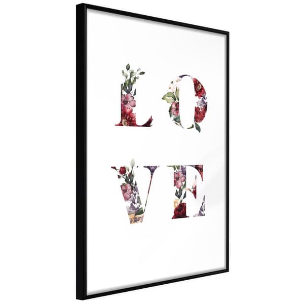Inramad Poster / Tavla - Floral Love