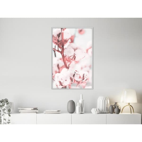 Inramad Poster / Tavla - Cotton Flowers