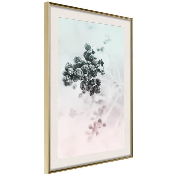 Inramad Poster / Tavla - Will to Survive Guldram med passepartout 20x30