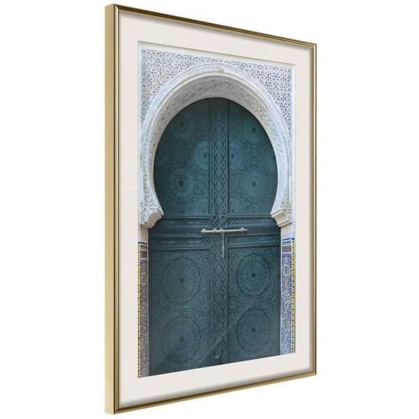 Inramad Poster / Tavla - Closed Passage (Brown)