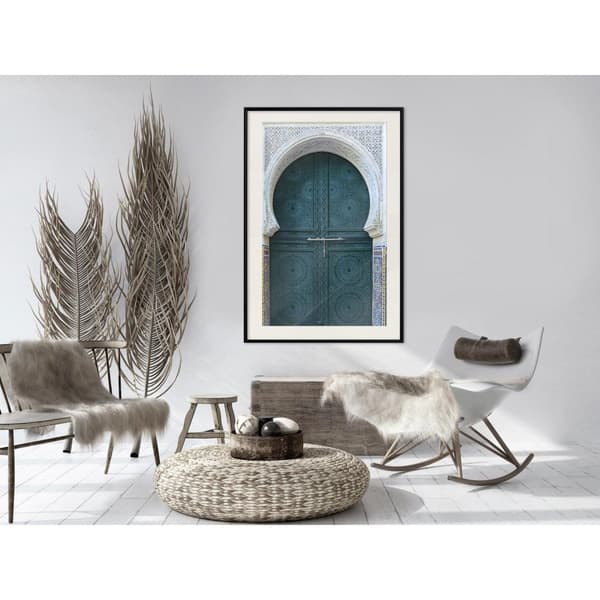 Inramad Poster / Tavla - Closed Passage (Brown)