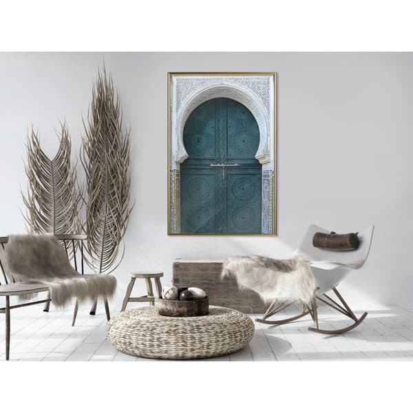 Inramad Poster / Tavla - Closed Passage (Brown)