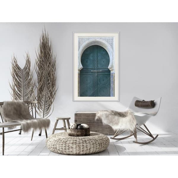 Inramad Poster / Tavla - Closed Passage (Brown)