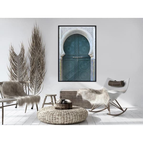 Inramad Poster / Tavla - Closed Passage (Brown)