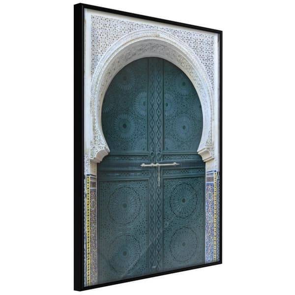 Inramad Poster / Tavla - Closed Passage (Brown) Svart ram 30x45