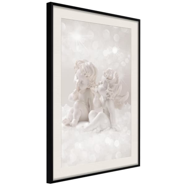 Inramad Poster / Tavla - Cute Angels