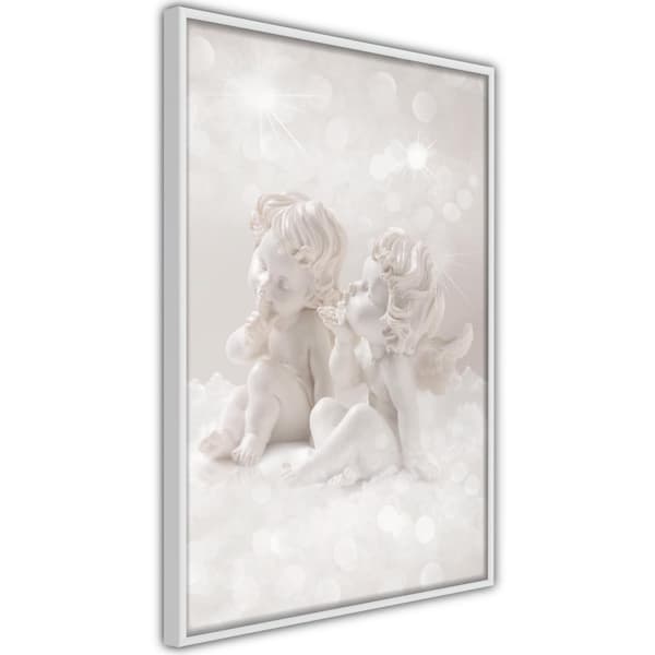 Inramad Poster / Tavla - Cute Angels