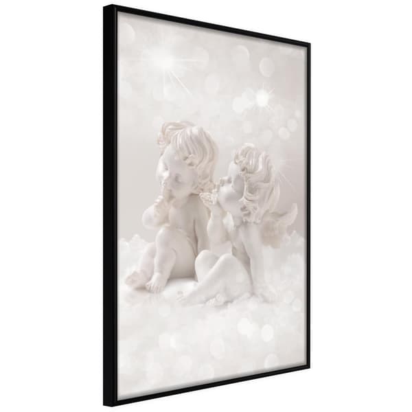 Inramad Poster / Tavla - Cute Angels