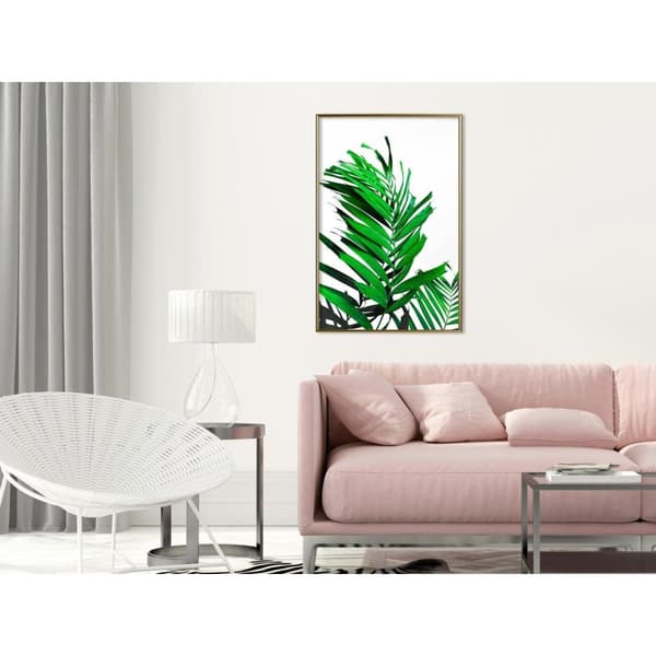 Inramad Poster / Tavla - Emerald Palm