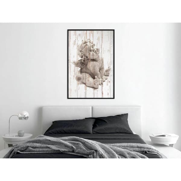 Inramad Poster / Tavla - Winged Baby