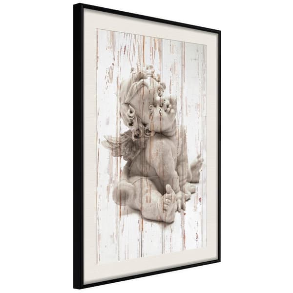 Inramad Poster / Tavla - Winged Baby