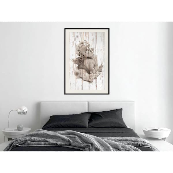 Inramad Poster / Tavla - Winged Baby
