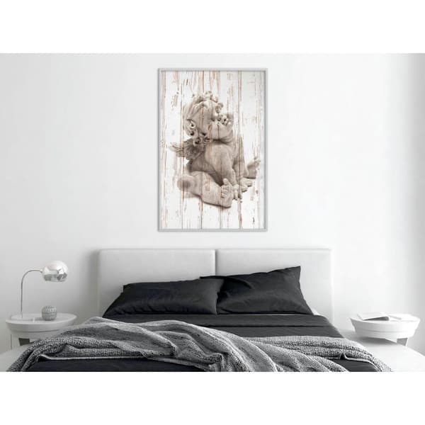 Inramad Poster / Tavla - Winged Baby