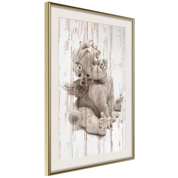 Inramad Poster / Tavla - Winged Baby