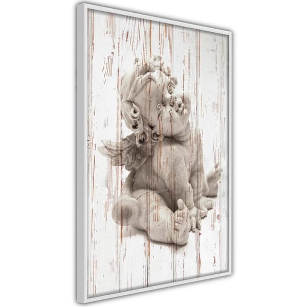 Inramad Poster / Tavla - Winged Baby