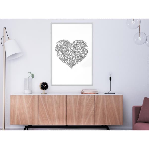 Inramad Poster / Tavla - Fulfillment of Love